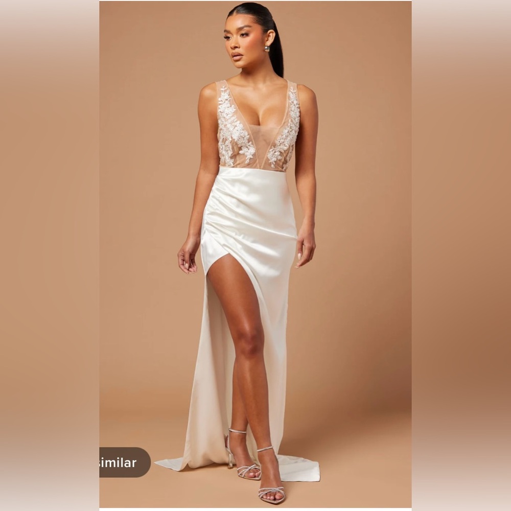 Arabella Satin Embroidered Gown - SOLD OUT ONLINE